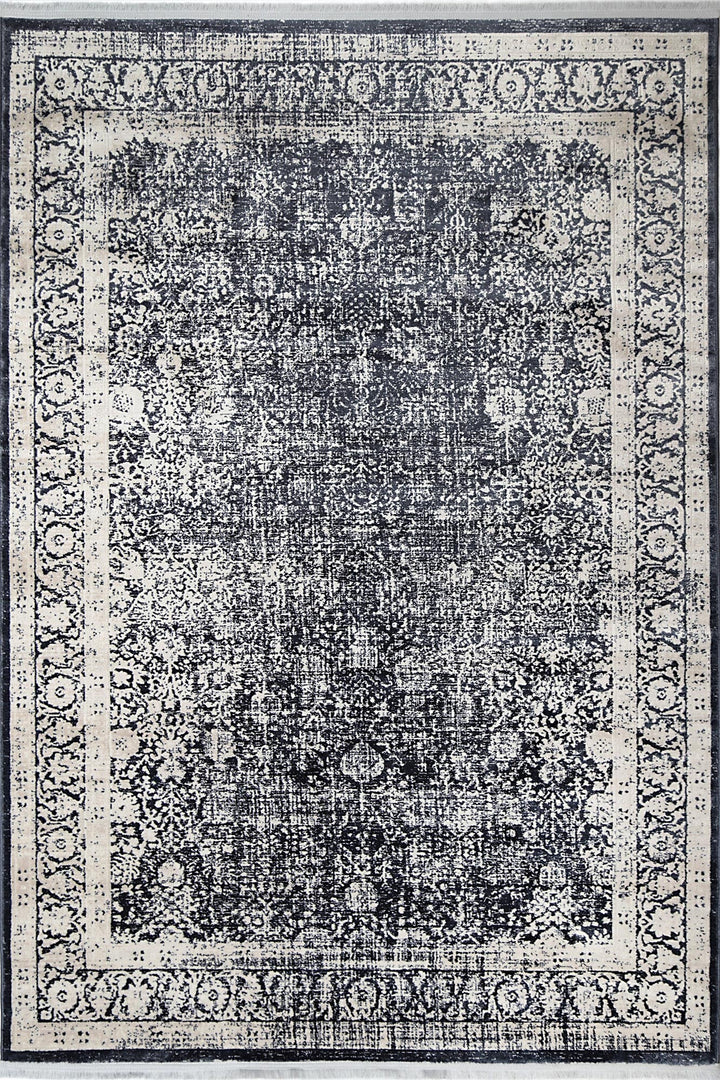 Rapsody Liszt Navy Transitional Rug - 07NAVY