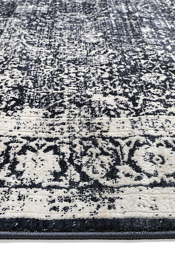 Rapsody Liszt Navy Transitional Rug - 07NAVY