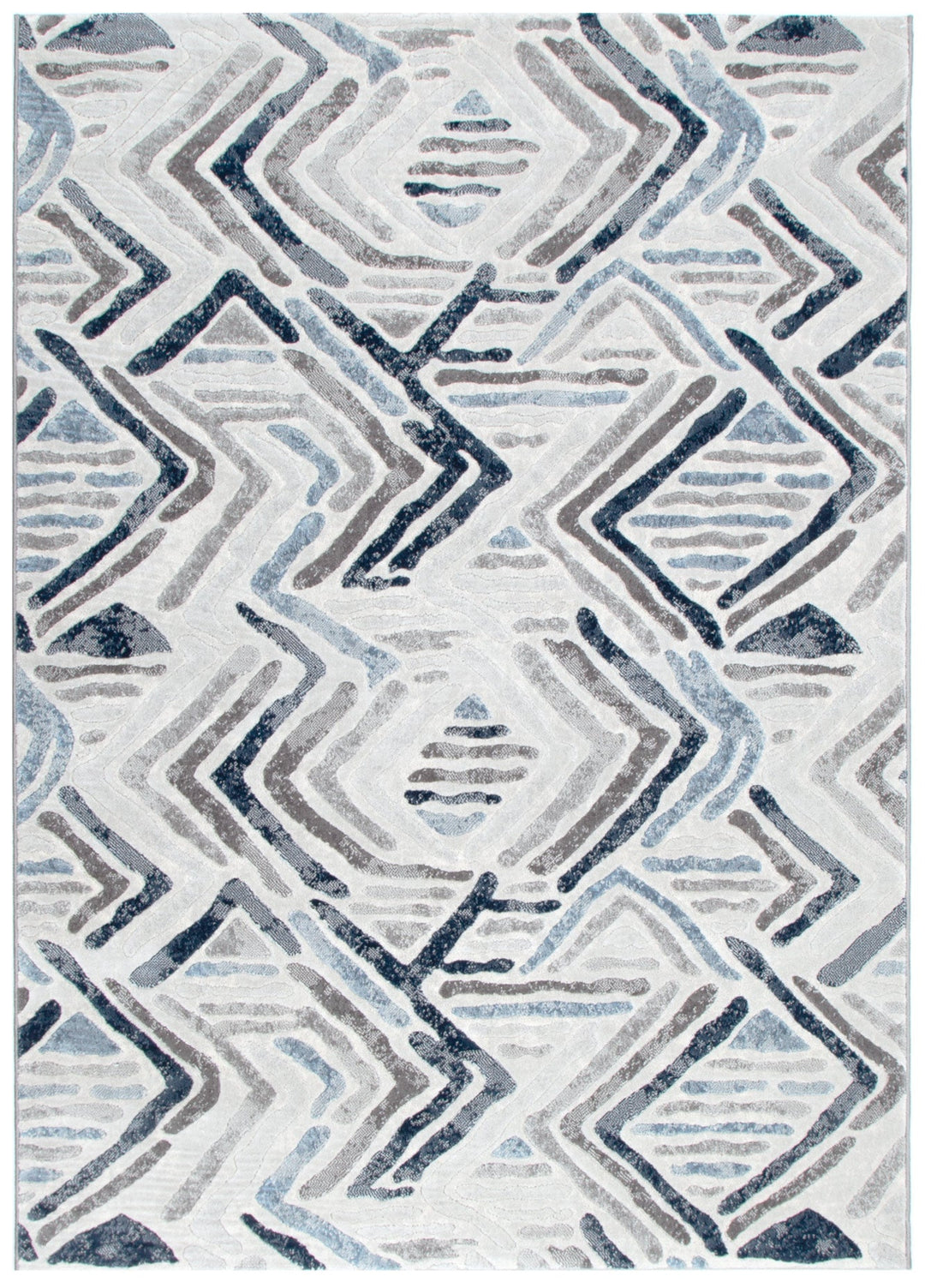 Ruby Diamond Blue Grey Rug - RUB01