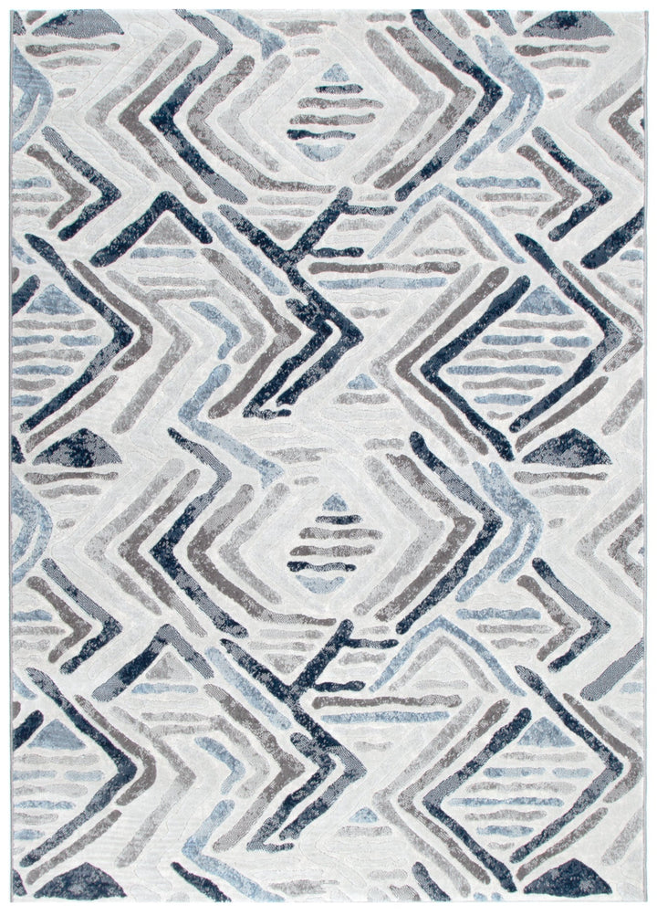 Ruby Diamond Blue Grey Rug - RUB01