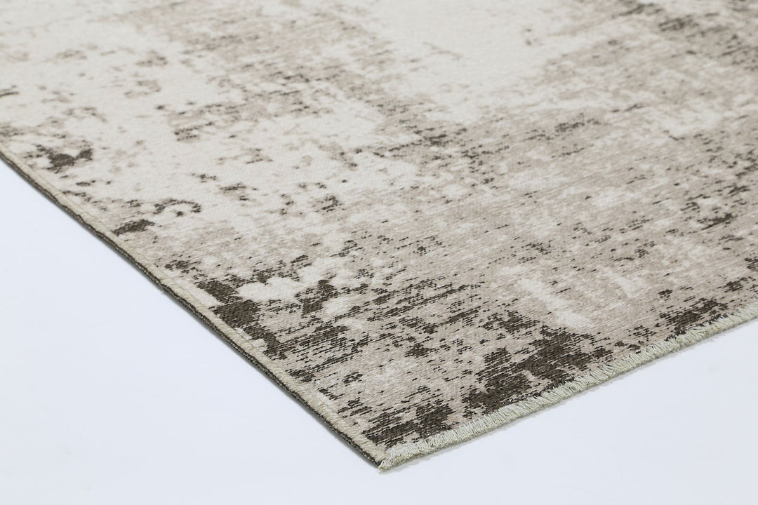Rustic Faded Beige Abstract Rug - 6121 BEIG
