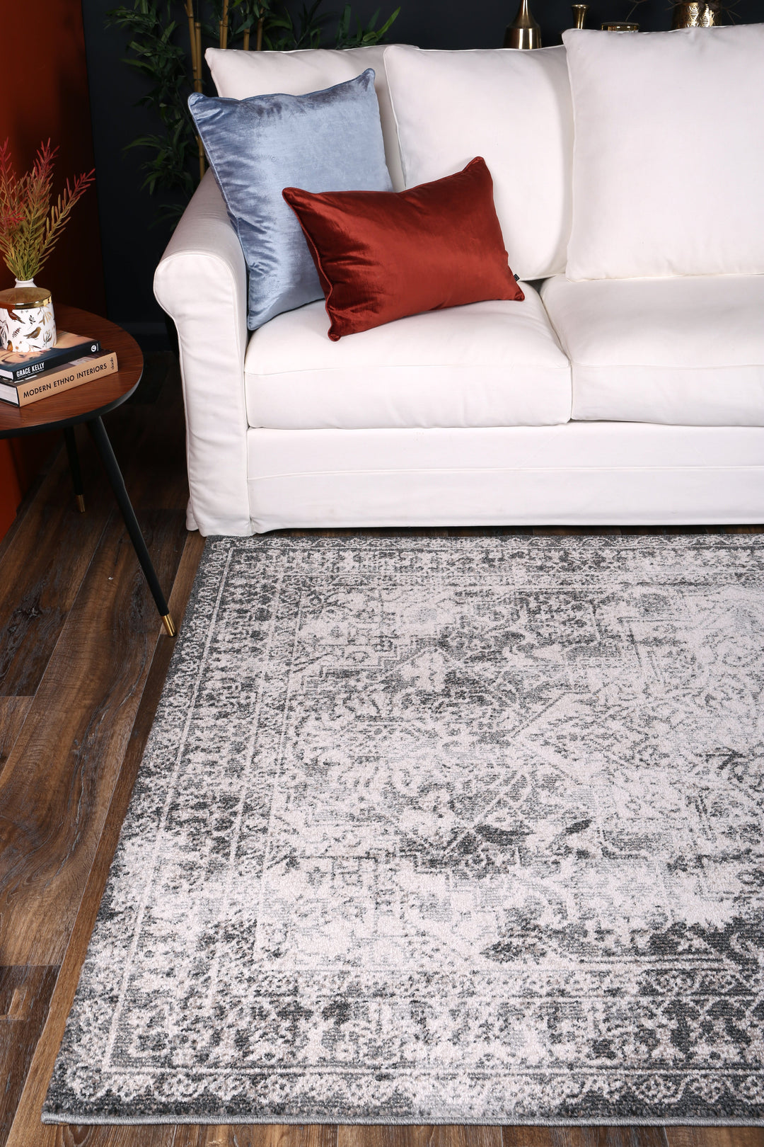 Salsa Carine Ivory & Grey Transitional Rug - SALS08
