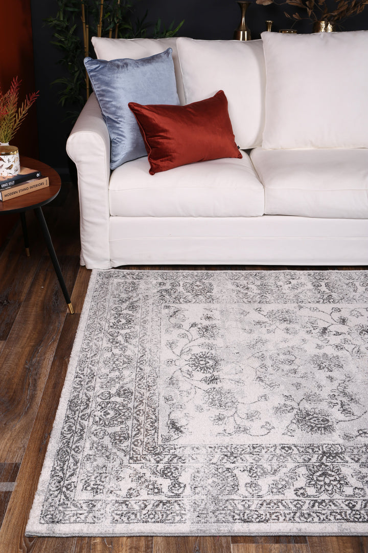 Salsa Serena Grey & Ivory Rug - SALS15