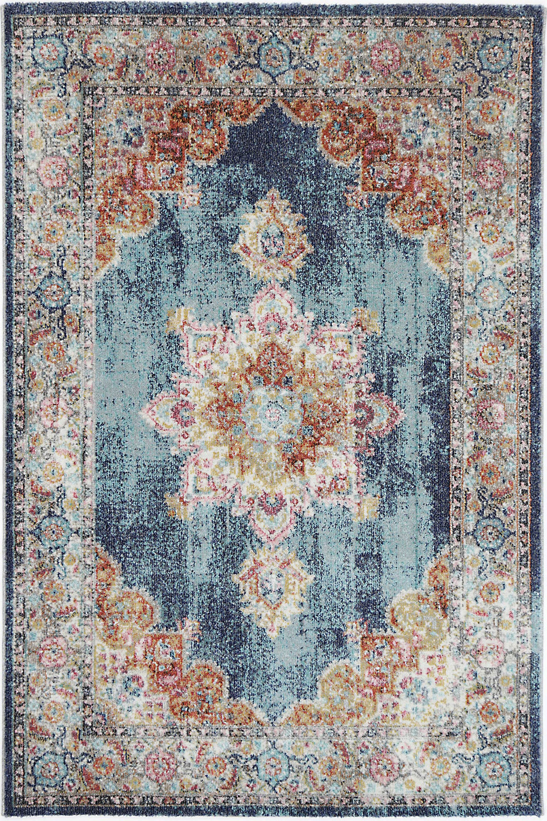 Salsa Brentwood Transitional Navy Rug - 20295 035