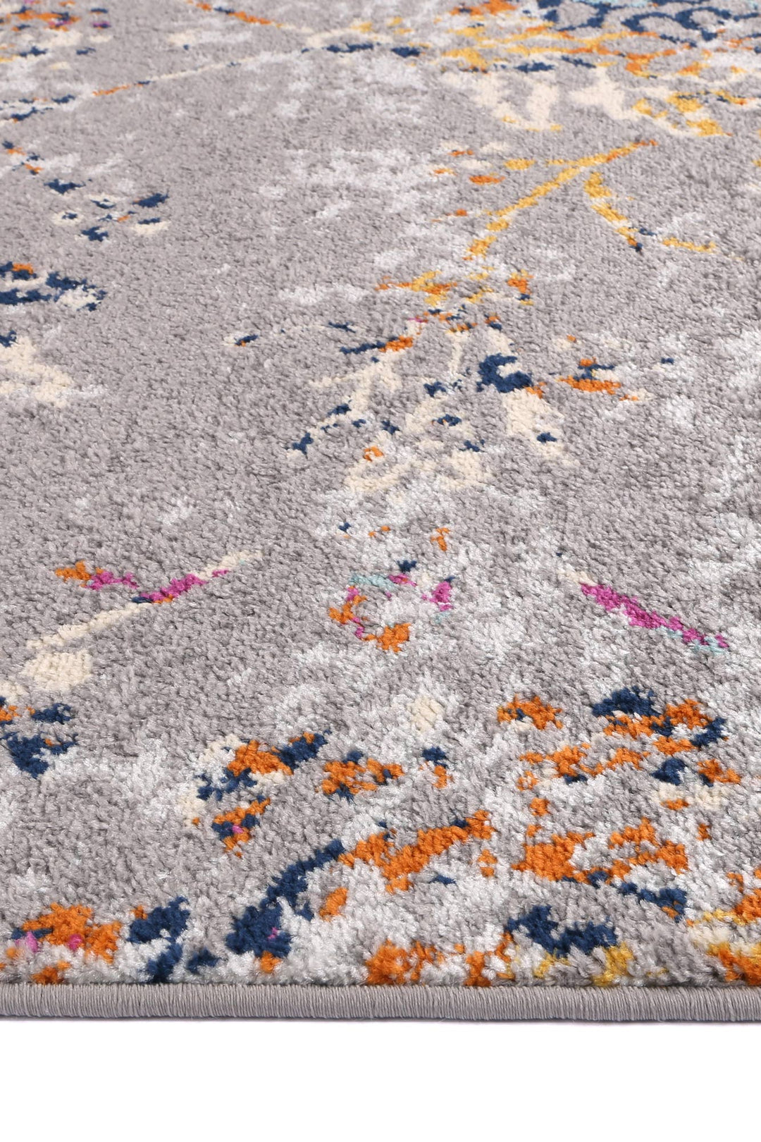 Sicily Catina Grey & Multi Contemporary Rug - 01