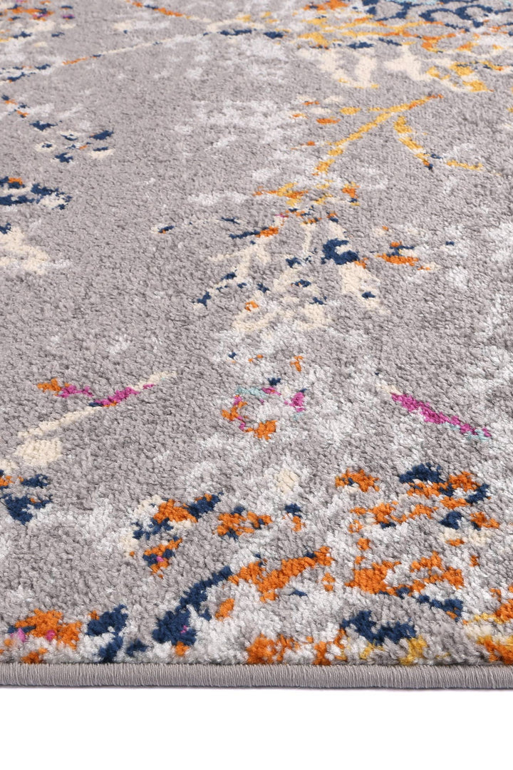 Sicily Catina Grey & Multi Contemporary Rug - 01