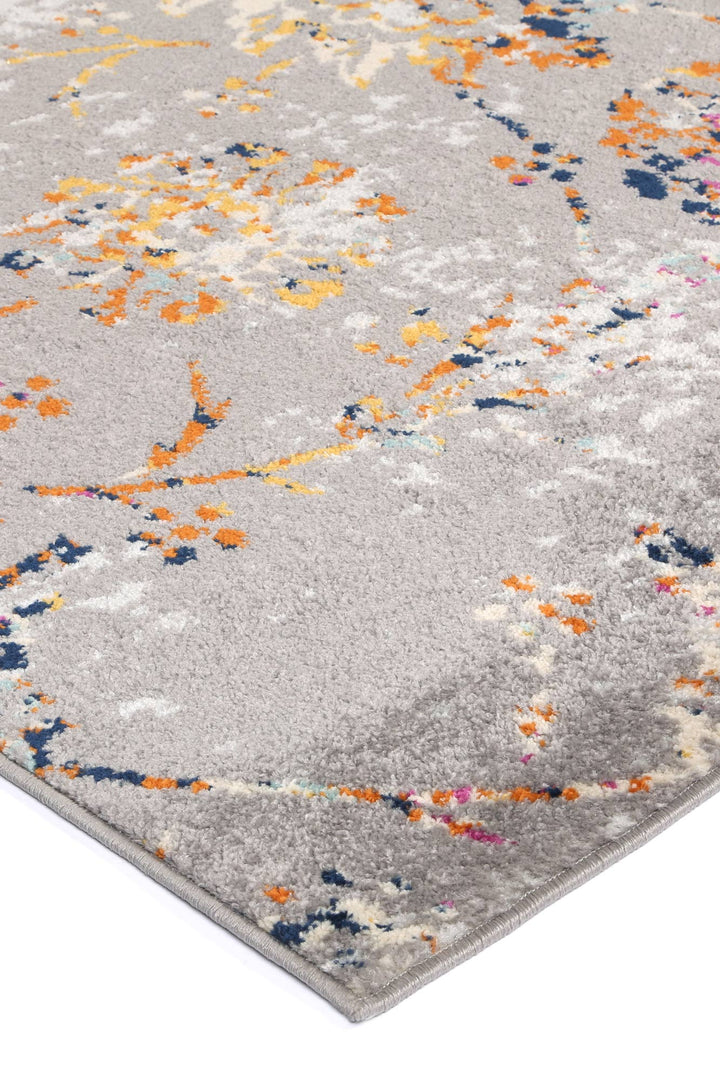 Sicily Catina Grey & Multi Contemporary Rug - 01