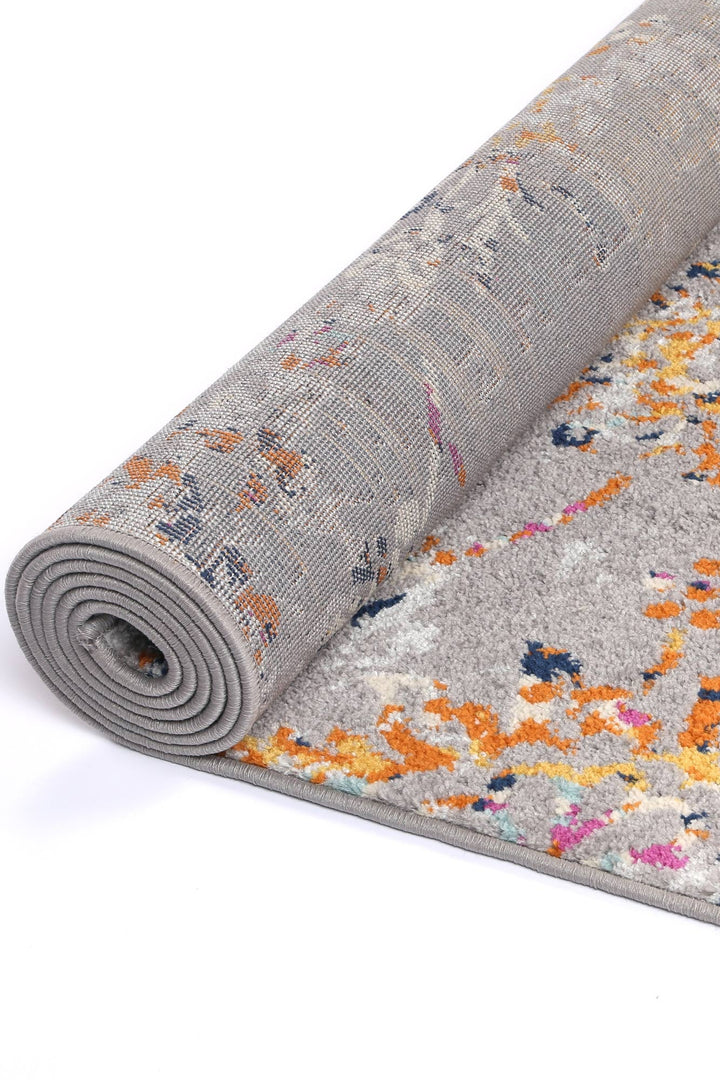 Sicily Catina Grey & Multi Contemporary Rug - 01