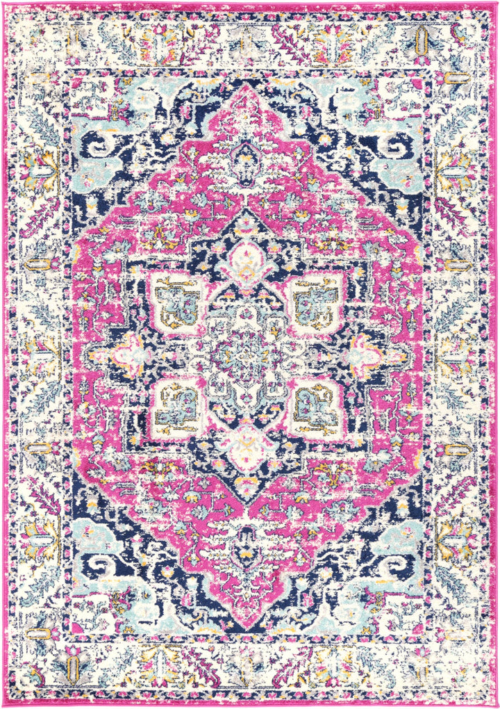 Sicily Carleone Pink & Blue Transitional Rug - 08