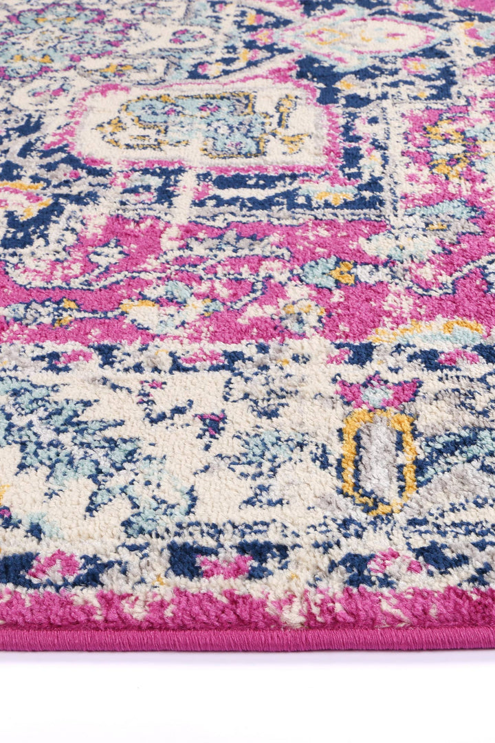 Sicily Carleone Pink & Blue Transitional Rug - 08
