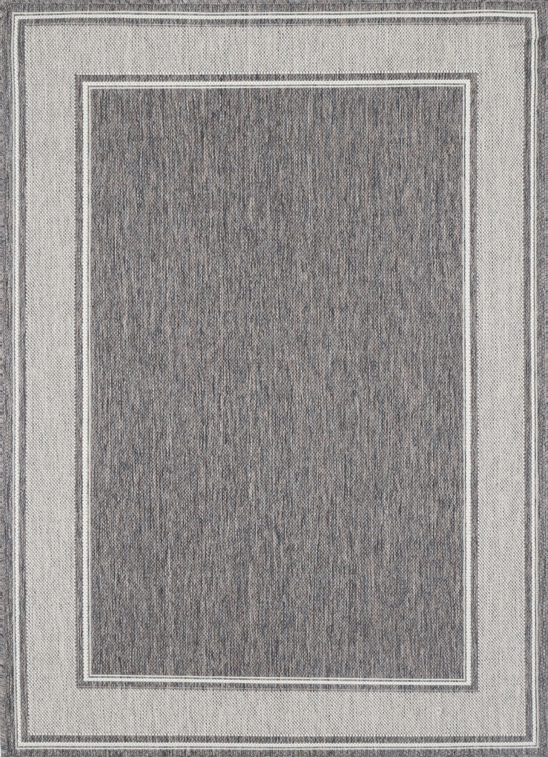 Sisalo Brown Beige Outdoor Bordered Rug - 3885/W71-E