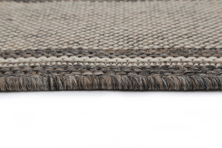 Sisalo Brown Beige Outdoor Bordered Rug - 3885/W71-E
