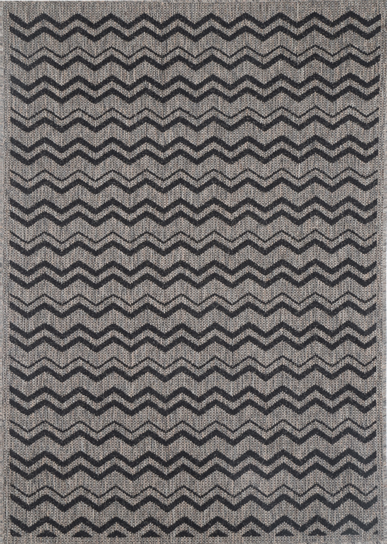 Sisalo Brown Beige and Black Geometric Rug - 5662/J48-E