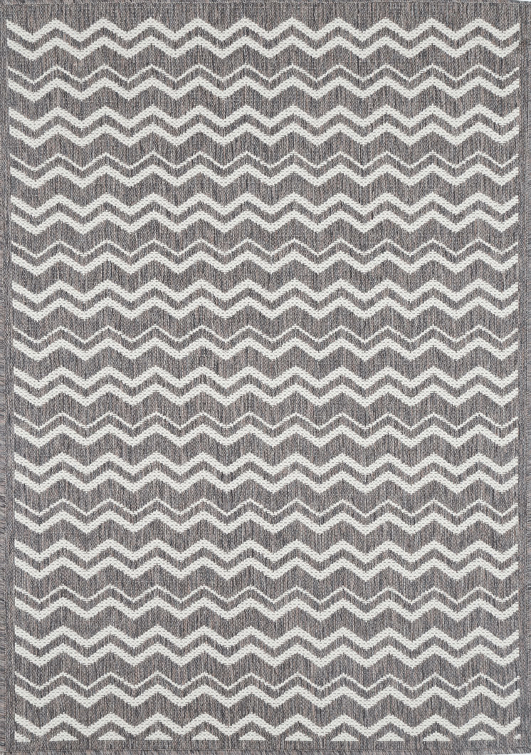 Sisalo Brown Beige and Cream Geometric Rug - 5662/W71-H