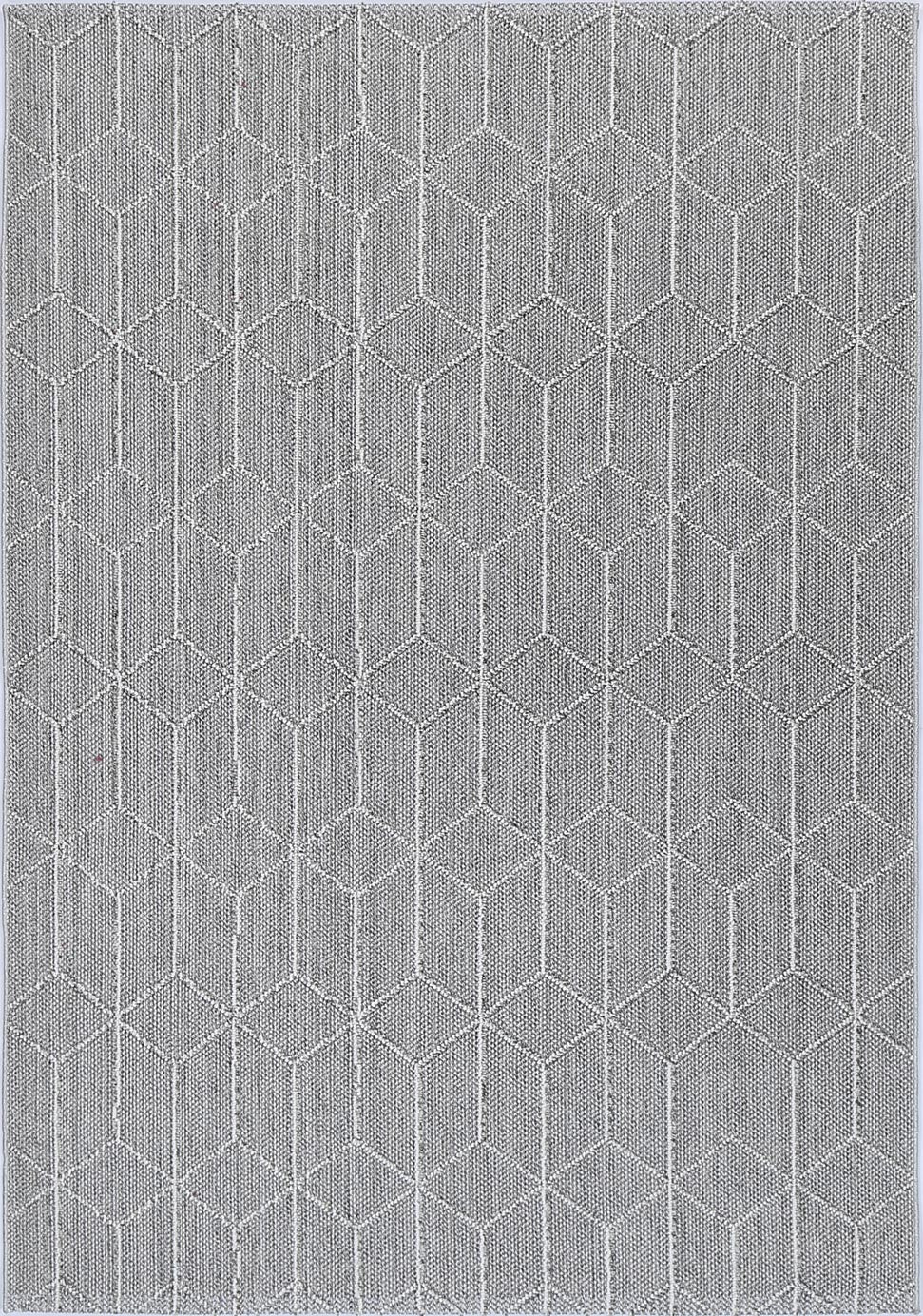 Vanuatu Totori Ash Geometric Flatweave Rug - 01