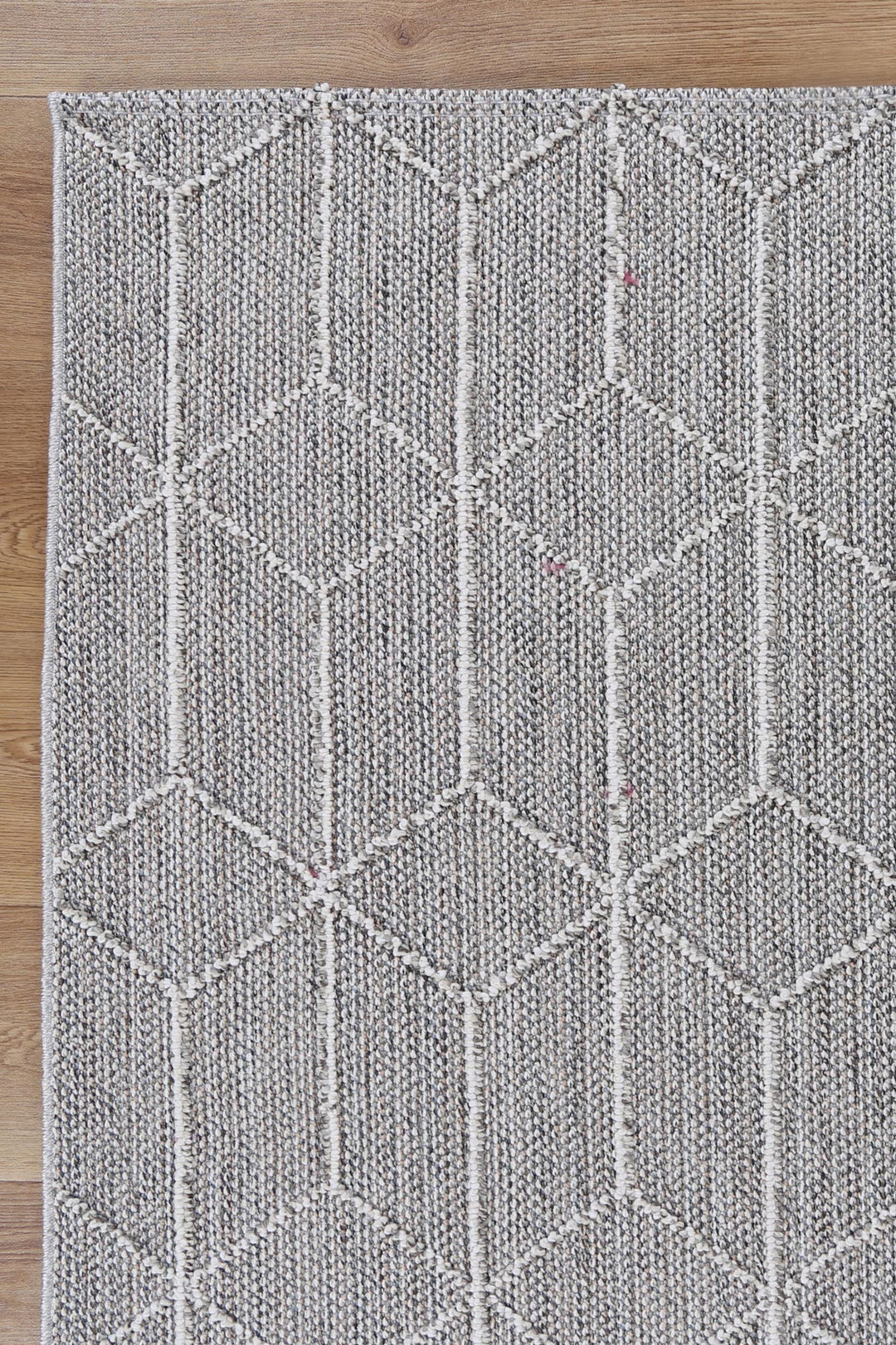 Vanuatu Totori Ash Geometric Flatweave Rug - 01