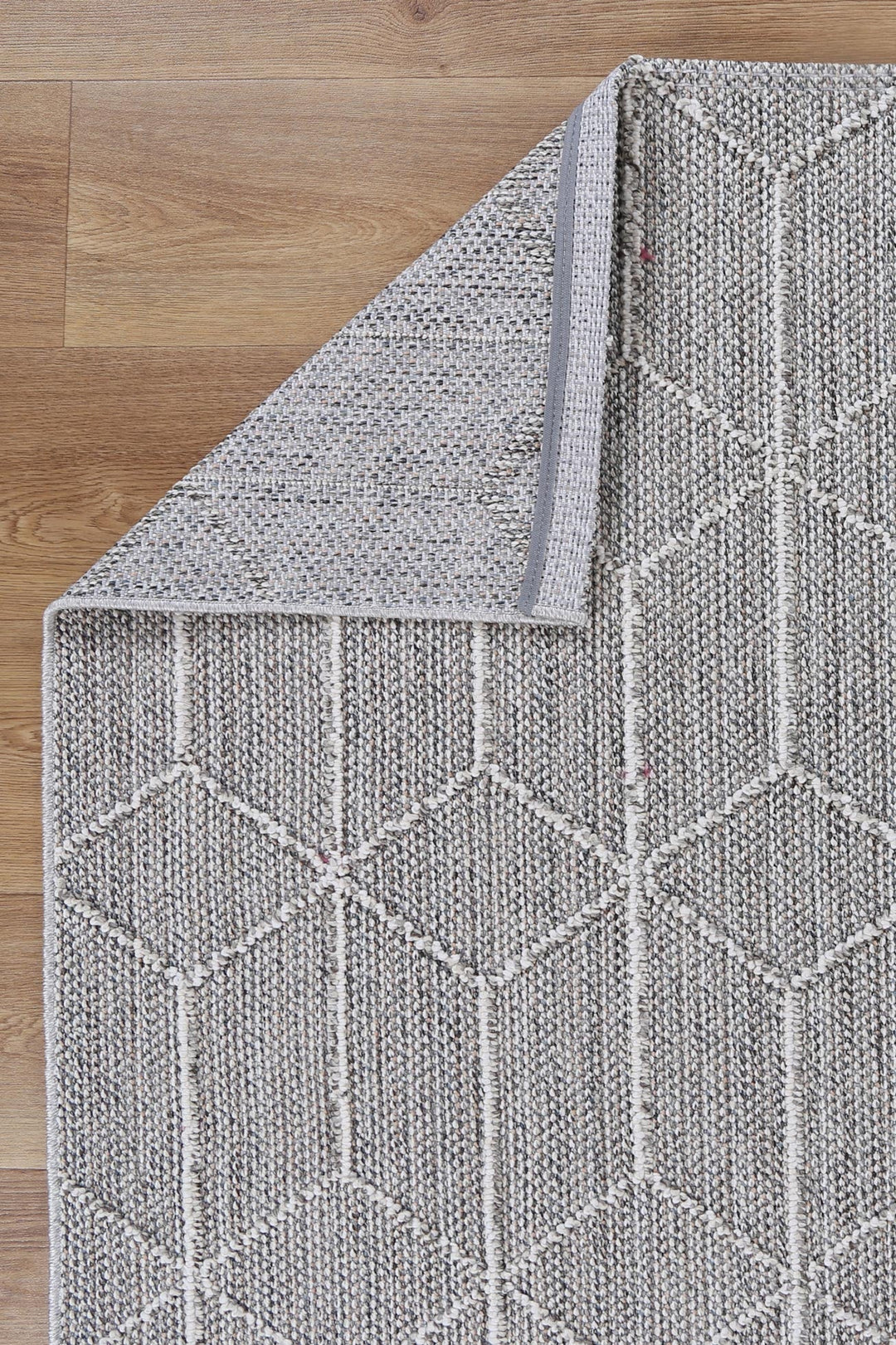 Vanuatu Totori Ash Geometric Flatweave Rug - 01