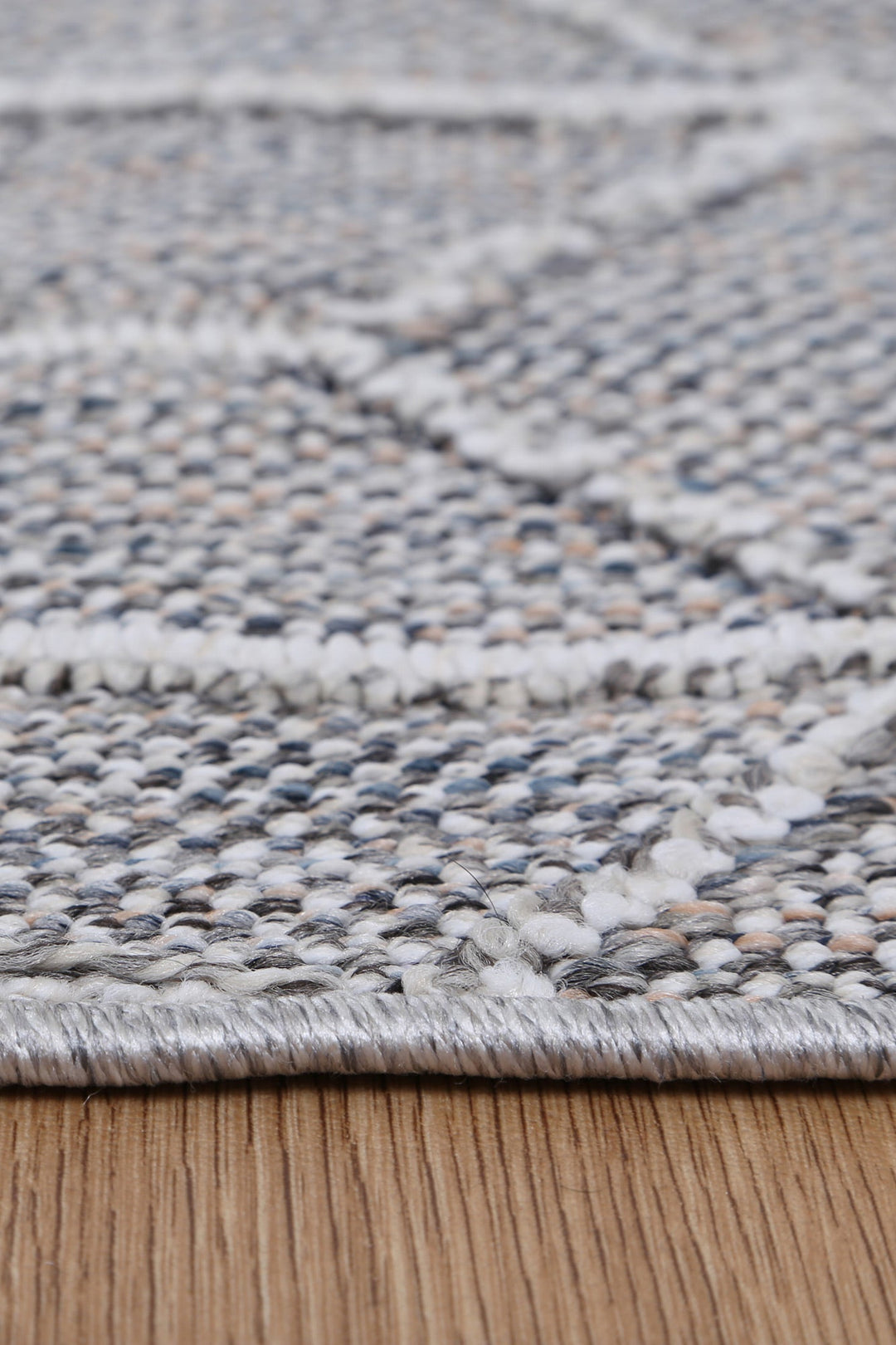 Vanuatu Sikua Grey Geometric Flatweave Rug - 02