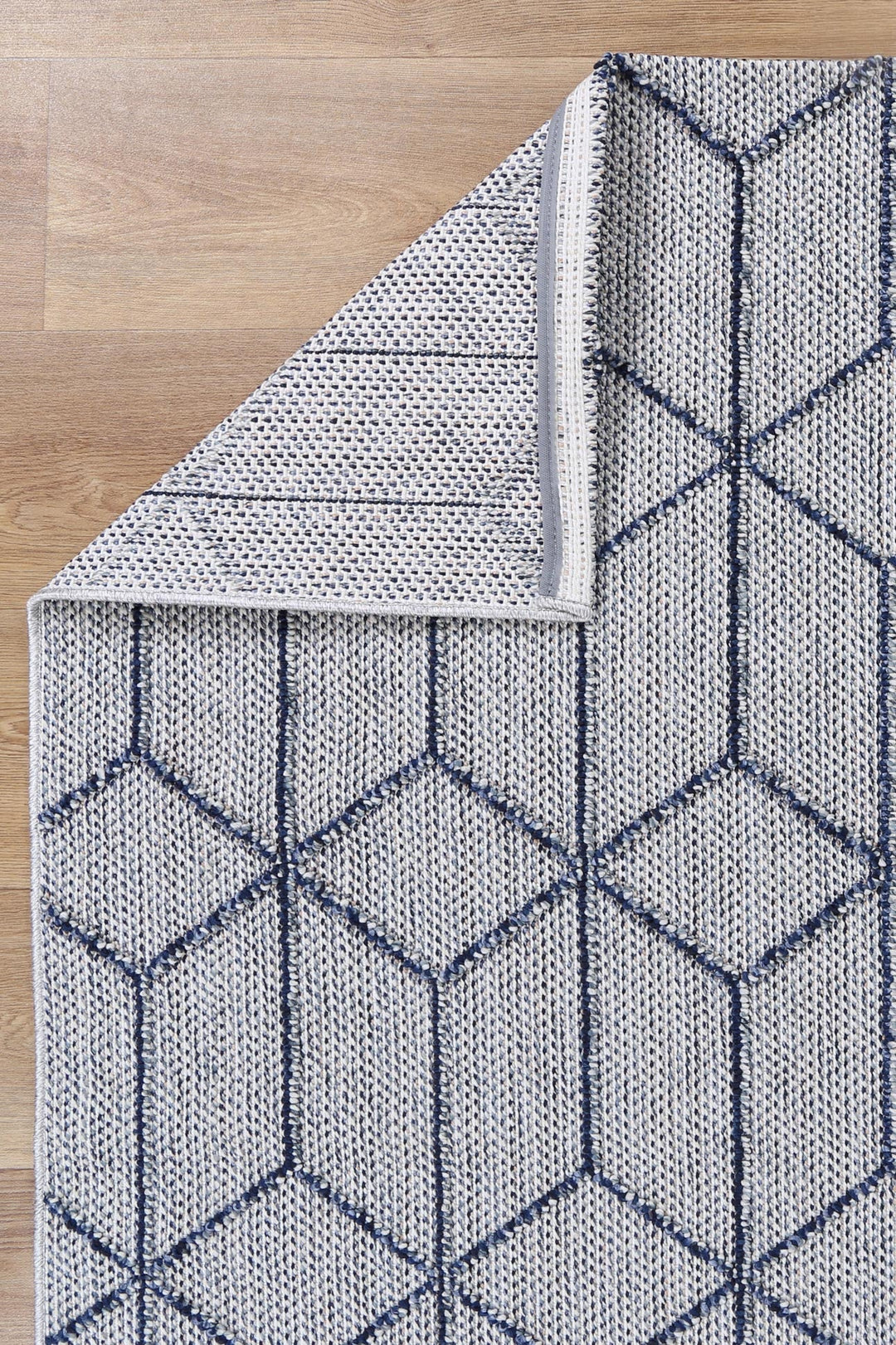 Vanuatu Greenslade Charcoal Geometric Flatweave Rug - 03