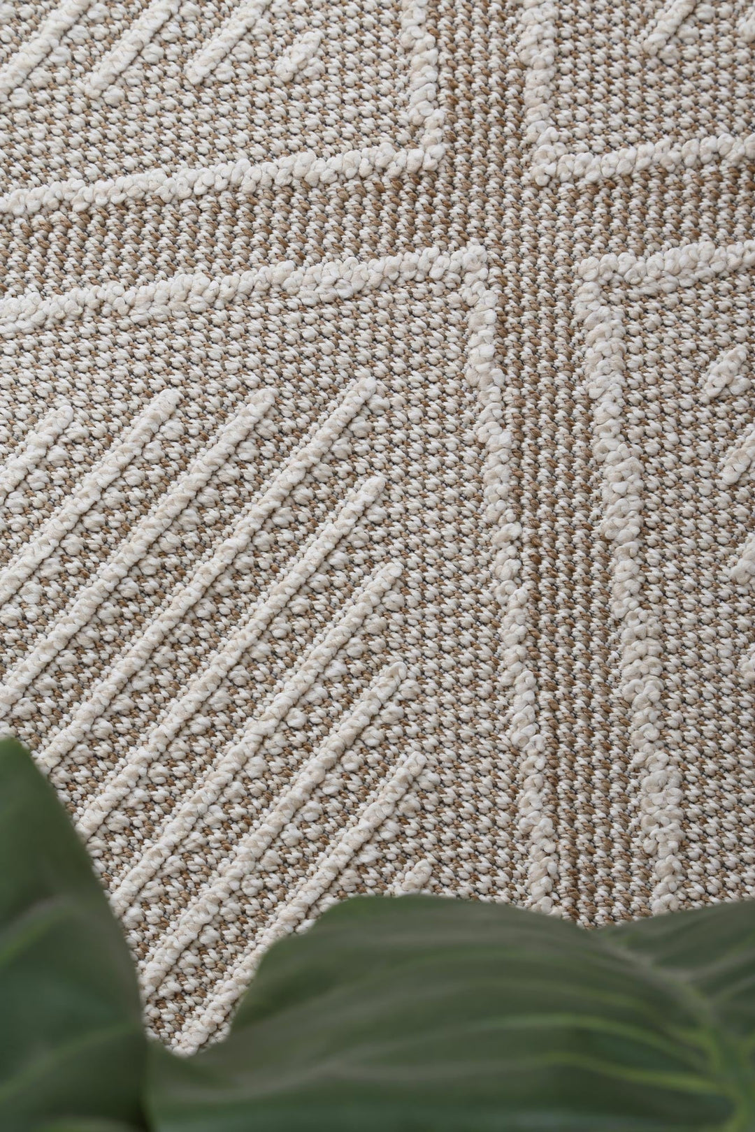 Vanuatu Kenilorea Beige Geometric Flatweave Rug - 06