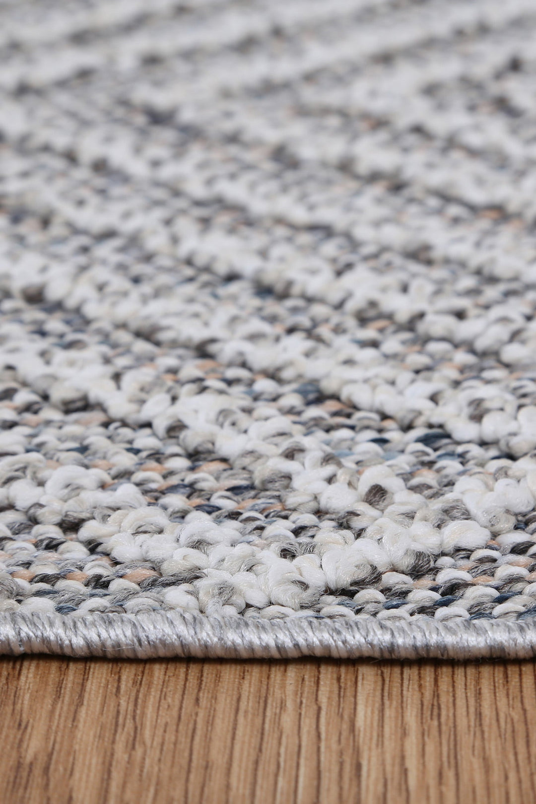 Vanuatu Menapi Ash Geometric Flatweave Rug - 08