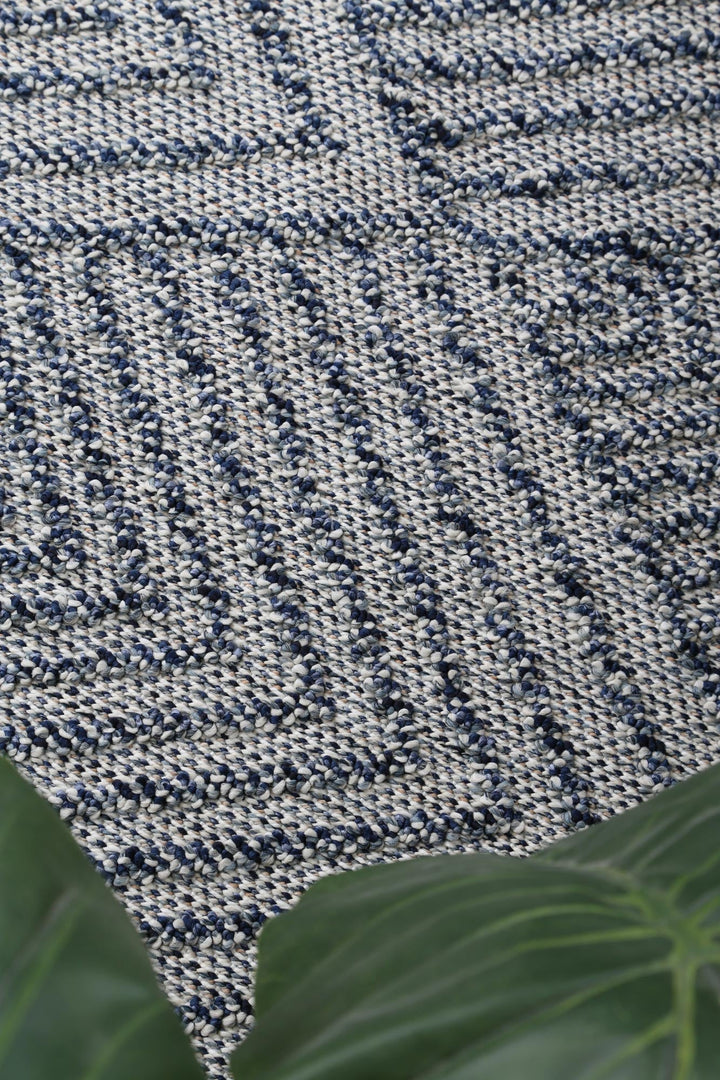 Vanuatu Naka Charcoal Geometric Flatweave Rug - 10