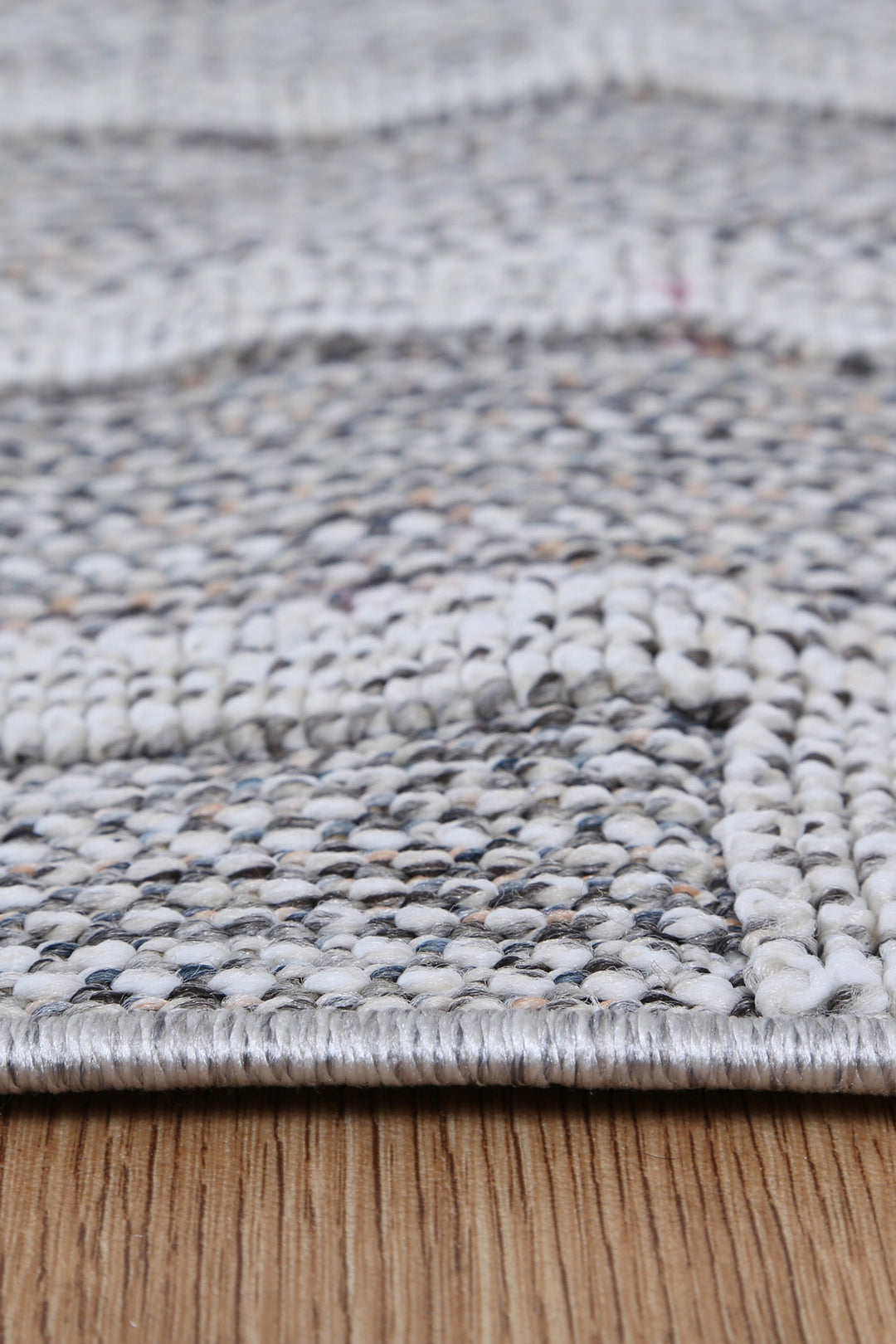 Vanuatu Devesi Grey Geometric Flatweave Rug - 17