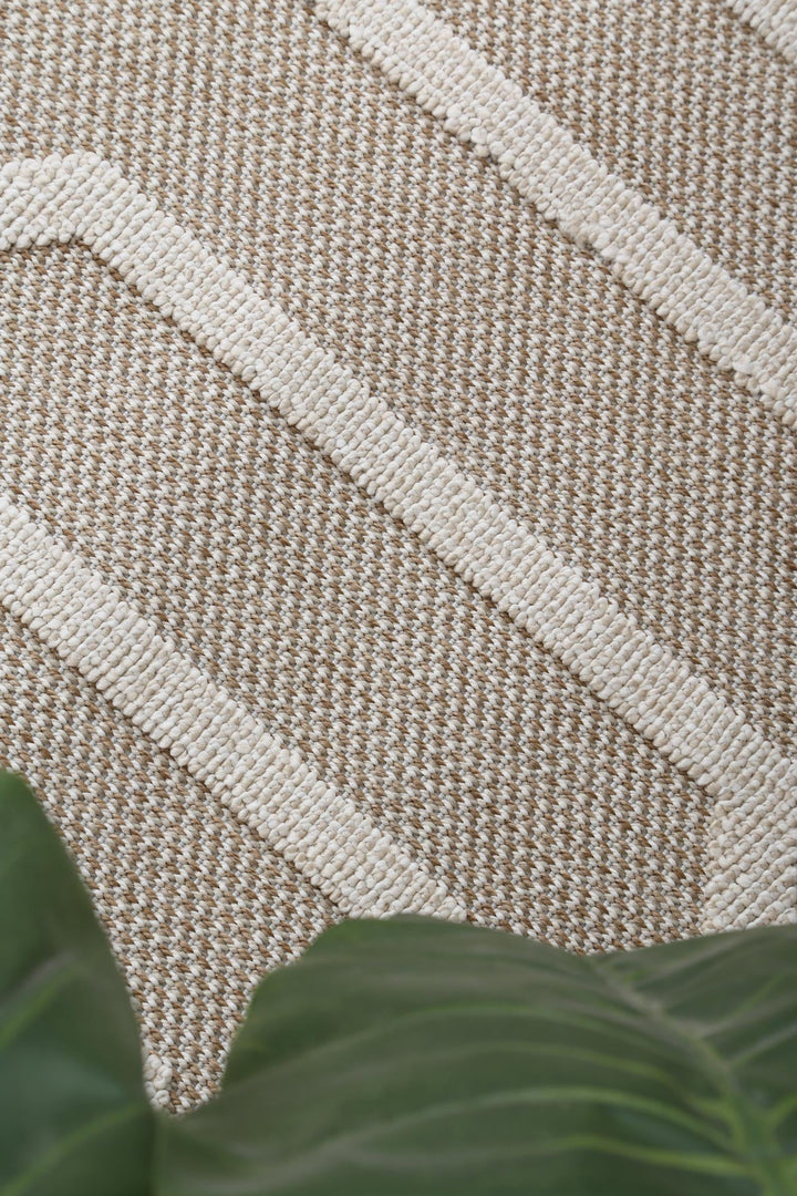 Vanuatu Lui Beige Geometric Flatweave Rug - 19