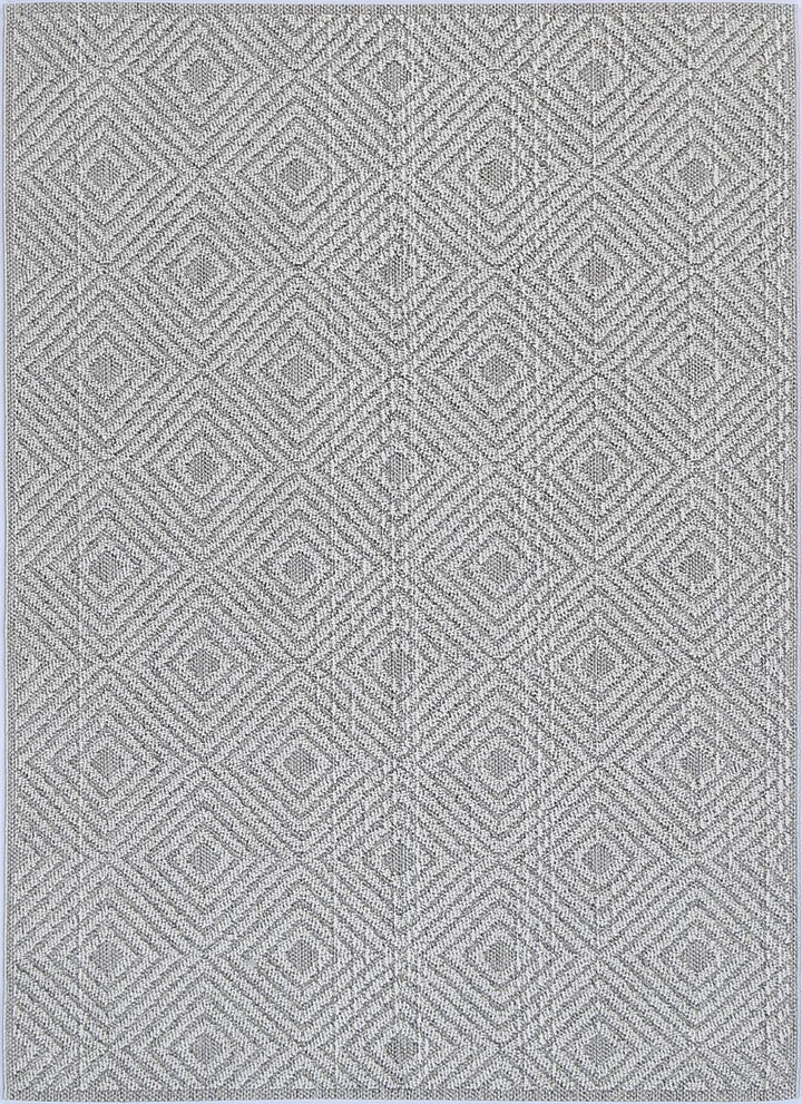 Vanuatu Fugui Grey Geometric Flatweave Rug - 21