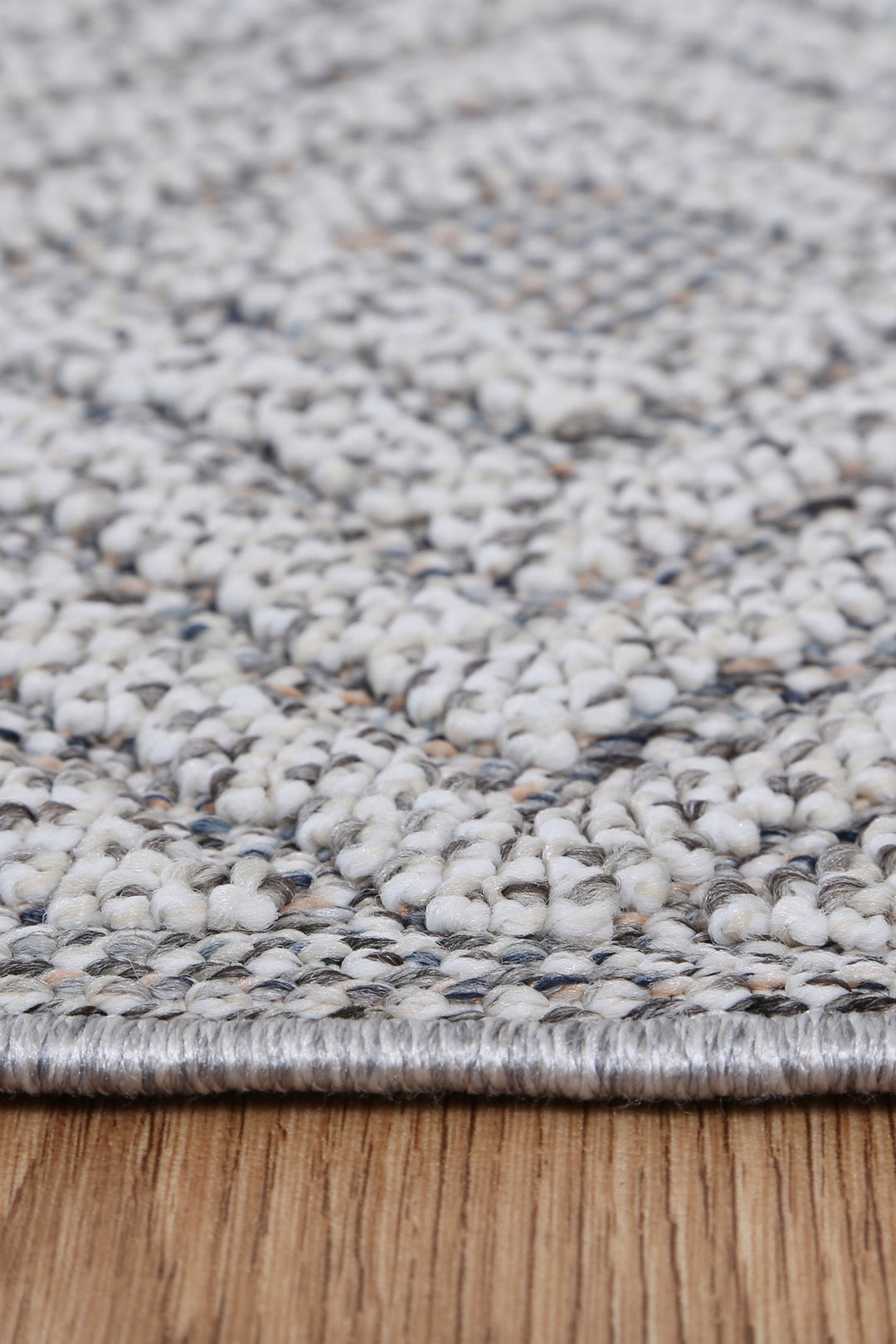 Vanuatu Fugui Grey Geometric Flatweave Rug - 21