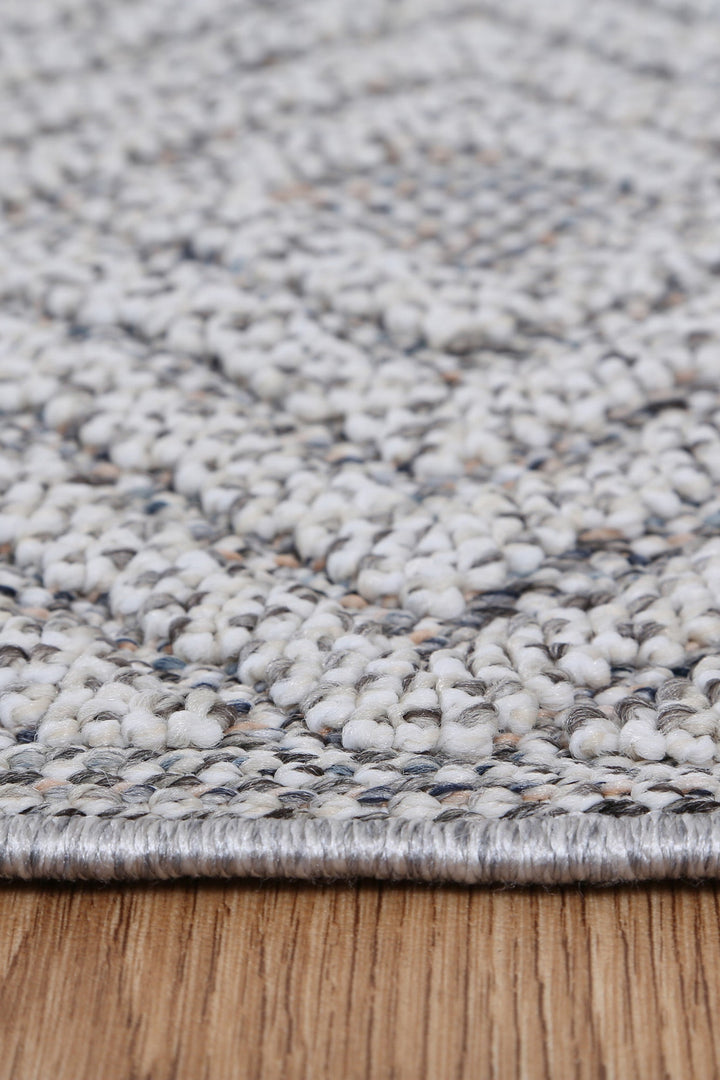 Vanuatu Fugui Grey Geometric Flatweave Rug - 21