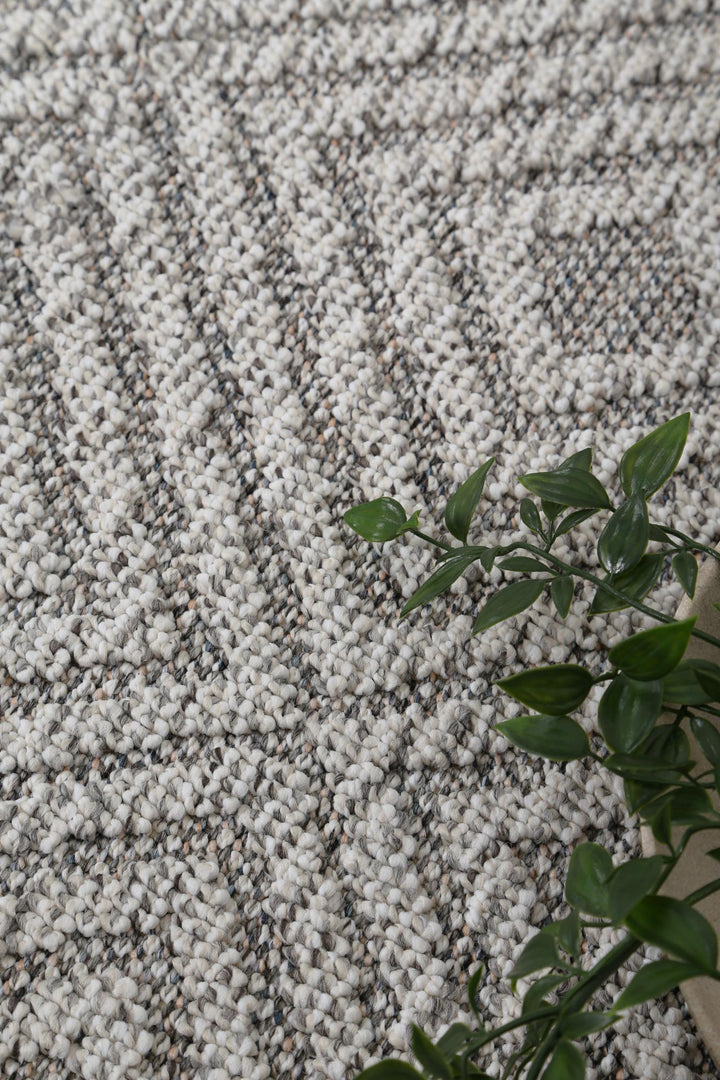 Vanuatu Fugui Grey Geometric Flatweave Rug - 21