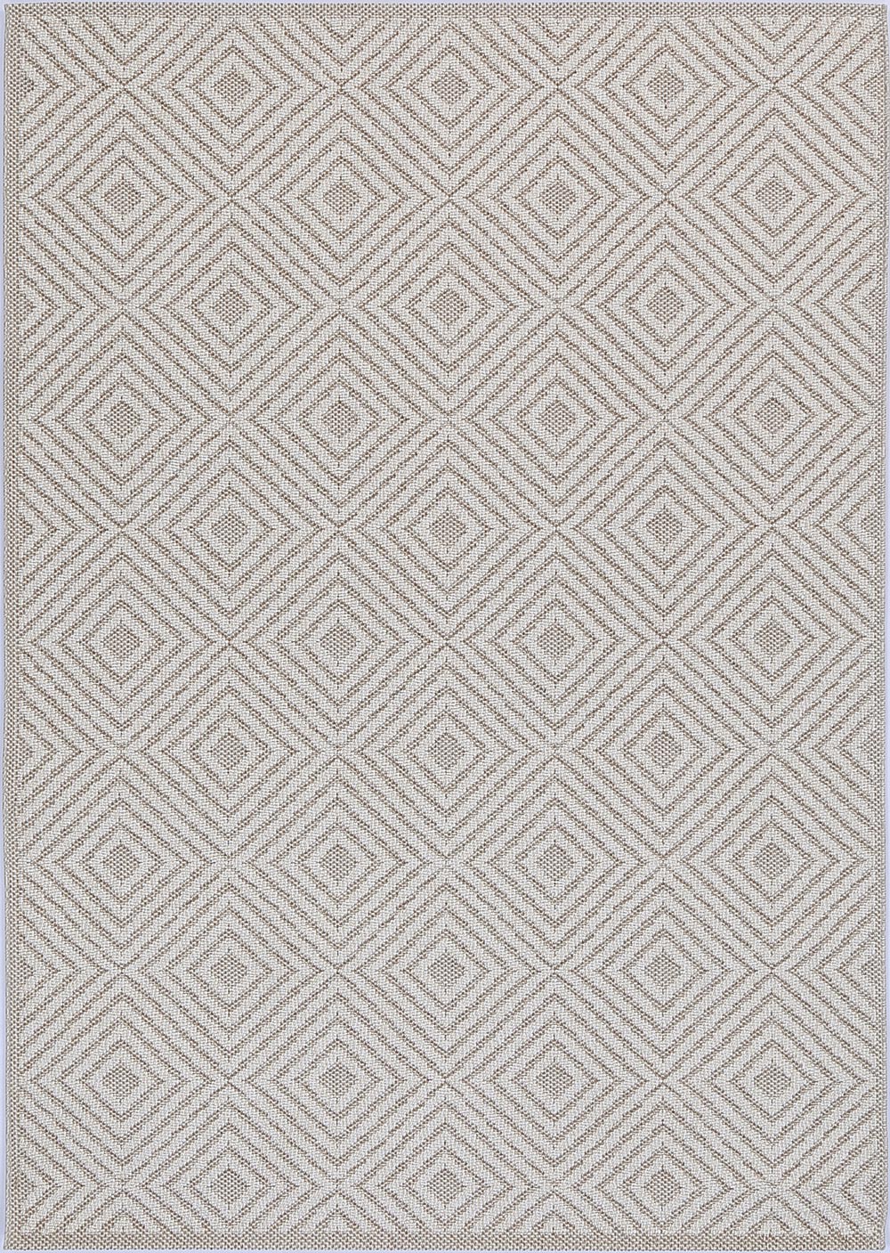Vanuatu Wickham Beige Geometric Flatweave Rug - 22