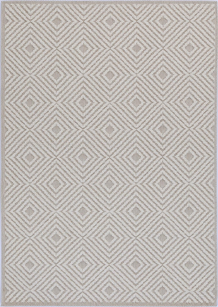 Vanuatu Wickham Beige Geometric Flatweave Rug - 22