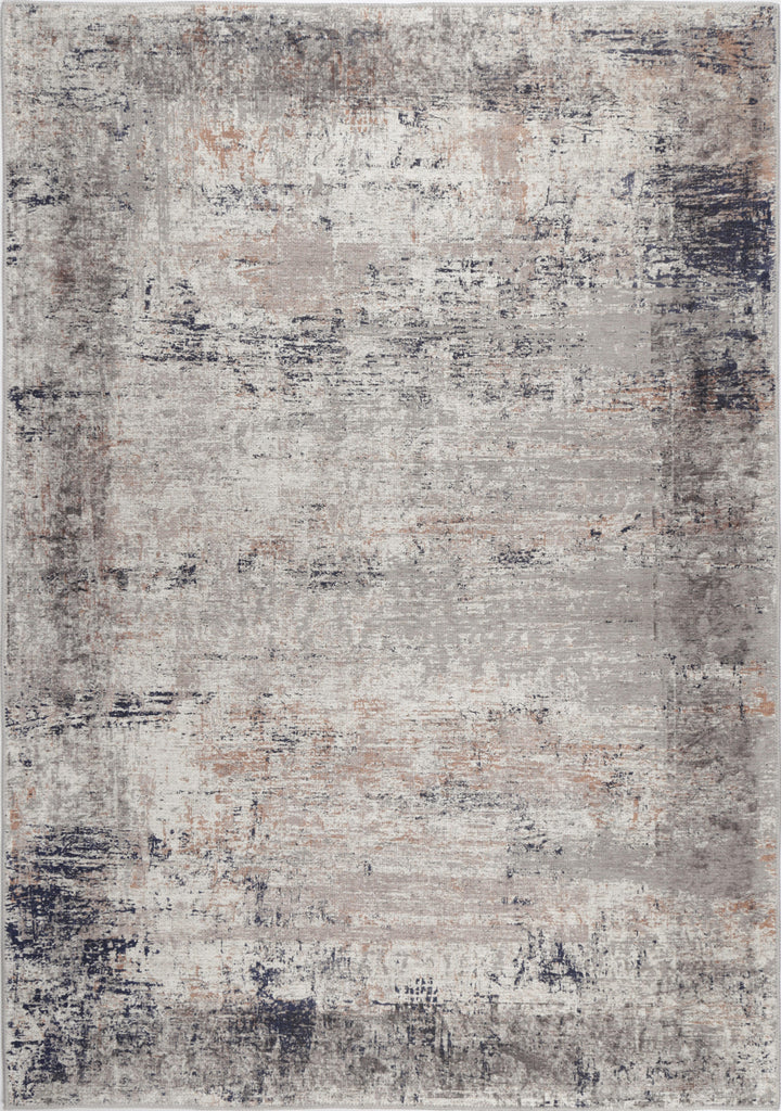 Vintage Crown Anne Echo Blue & Grey Distressed Vintage Rug