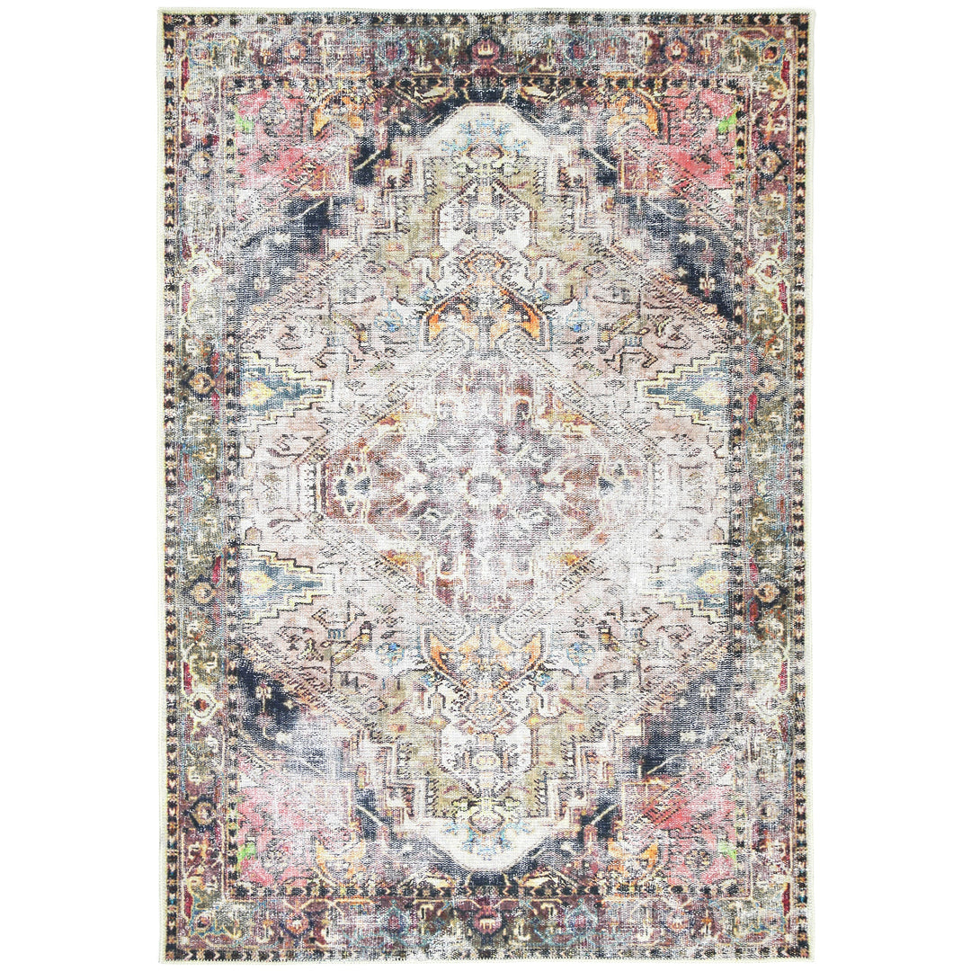 Vintage Crown Ernest Multi Distressed Vintage Rug (2379-01)