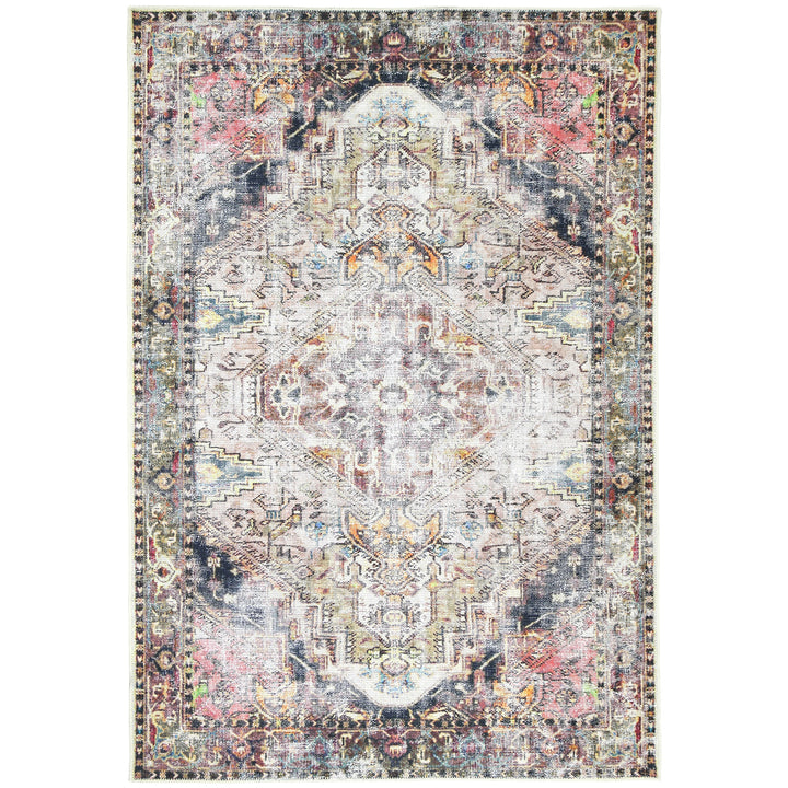 Vintage Crown Ernest Multi Distressed Vintage Rug (2379-01)