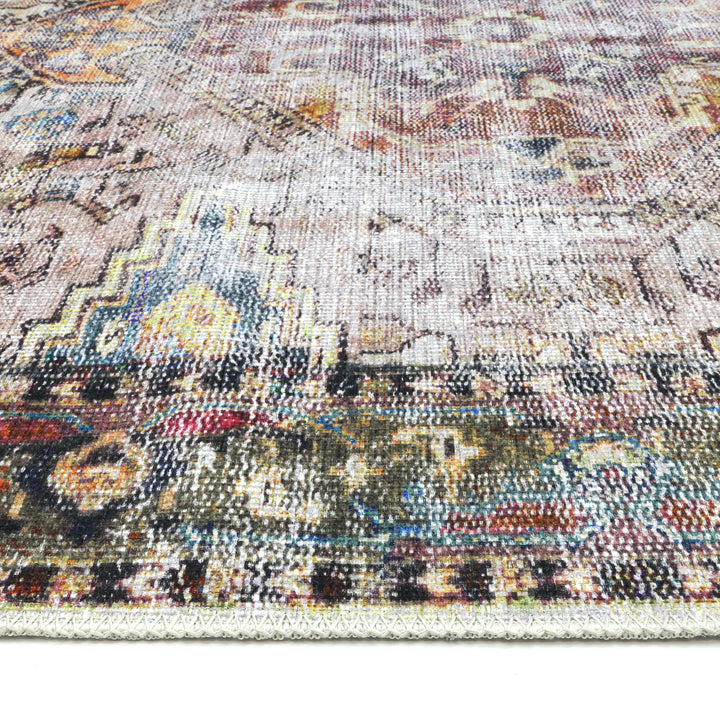 Vintage Crown Ernest Multi Distressed Vintage Rug (2379-01)