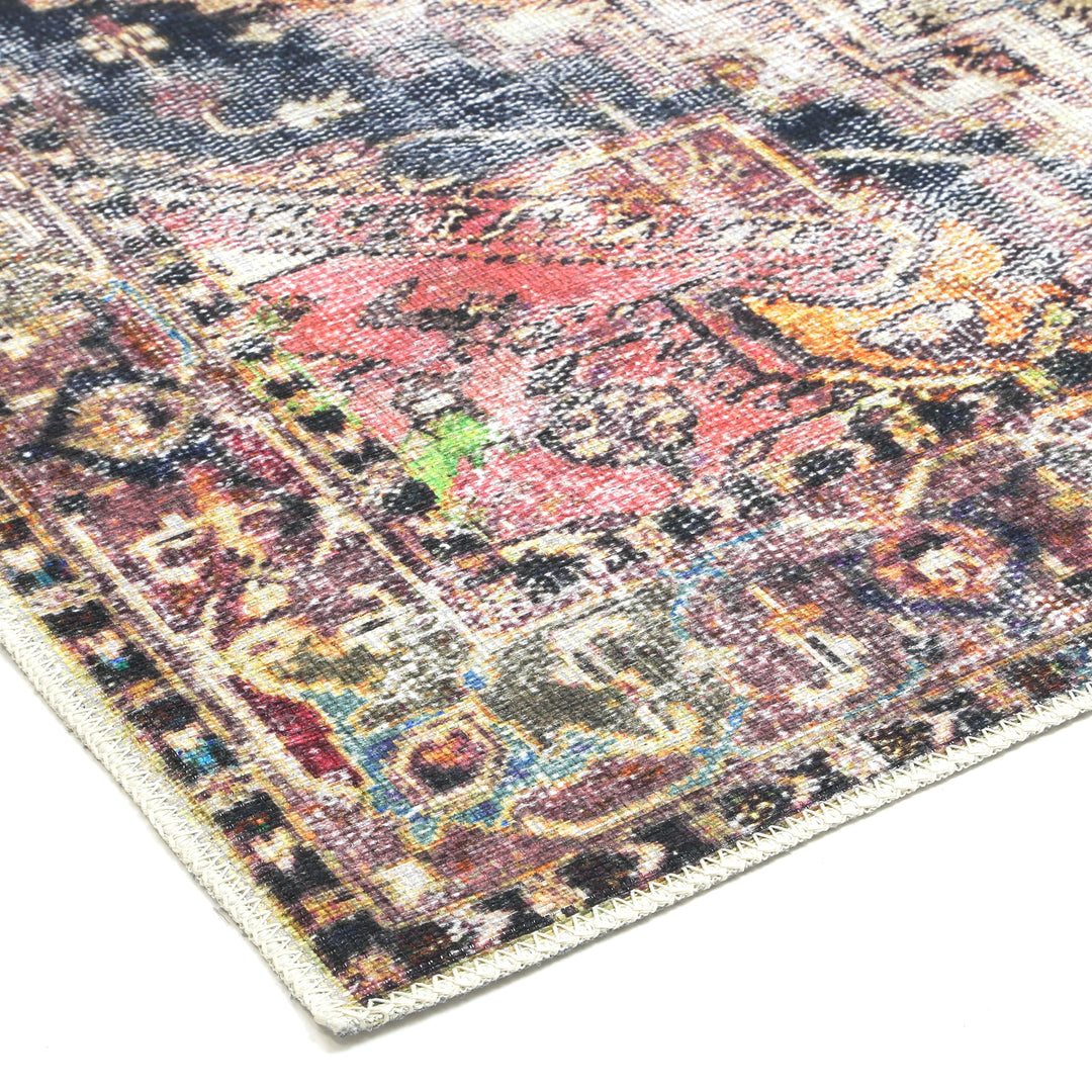 Vintage Crown Ernest Multi Distressed Vintage Rug (2379-01)