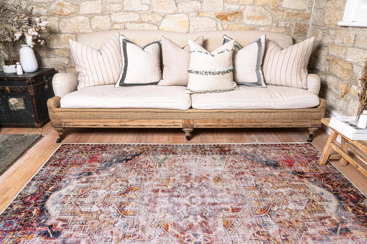 Vintage Crown Ernest Multi Distressed Vintage Rug (2379-01)